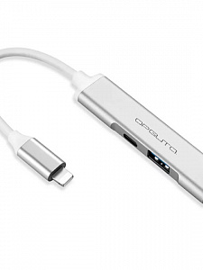 USB HUB 2.0, разветвитель Lightning на 3 порта Орбита OT-PCR19