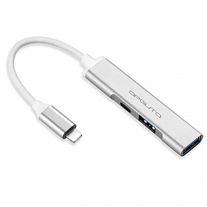 USB HUB 2.0, разветвитель Lightning на 3 порта Орбита OT-PCR19