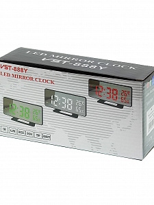 VST 888Y-1 Красные часы настольные (без блока)