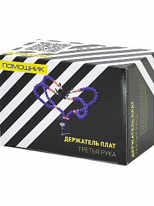 Третья рука для пайки с лупой 2 руки Помощник PM-INP21