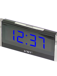 Часы электронные настольные от сети с будильником VST 731-5 Синие
