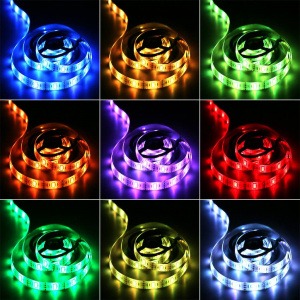 Огонек OG-LDL19 RGB светодиодная лента 1м (3*AA)
