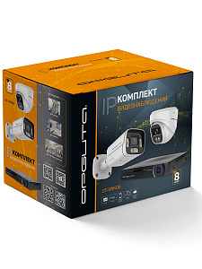 Готовый комплект видеонаблюдения на 8 IP камер 3MP Орбита OT-VNK06