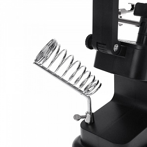 Третья рука для пайки с подсветкой, универсальный держатель на подставке с лупой 2 руки Орбита OT-INL48