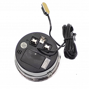 Часы автомобильные с подсветкой, вольтметром и термометром VST 7042V