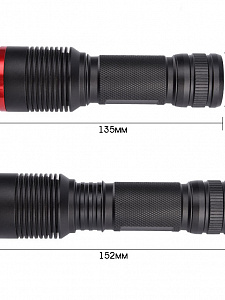 Патриот PT-FLR01 фонарь ручной (1L, 18650.,ZOOM)