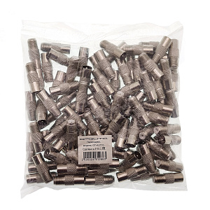 Орбита OT-AVT10 переходник гнездо F- штекер антен.(УПАКОВКА 100шт)