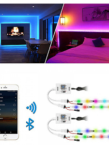 Огонек OG-LDL30-1 LED контроллер DC 12-24В (Wi-Fi, 2*RGB, 2*3PIN)