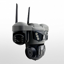Камера видеонаблюдения 4G с сим картой уличная поворотная 2 Mp*3 Орбита OT-VNI68B