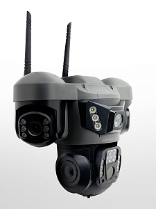 Камера видеонаблюдения 4G с сим картой уличная поворотная 2 Mp*3 Орбита OT-VNI68B