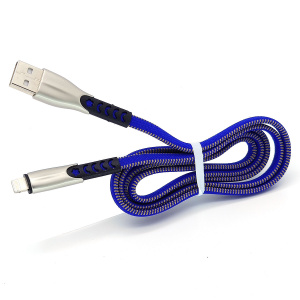 Орбита OT-SMI24 Синий кабель USB 2.4A (iOS Lightning) 1м