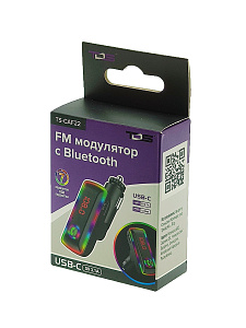 FM-модулятор трансмиттер автомобильный с Bluetooth TDS TS-CAF22