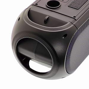 Орбита OT-ERM14 Черная караоке система с RGB подсветкой (2 микр, Bluetooth 5.0)