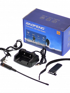 Рация Baofeng UV-16 7W с гарнитурой зеленая