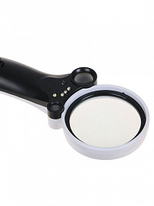 Лупа ручная увеличительная с подсветкой, с УФ светодиодом Орбита OT-INL31