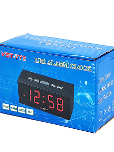 VST 772-1 Красные часы настольные (без блока)