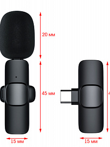Микрофон беспроводной для смартфона Type-C Орбита OT-SML02