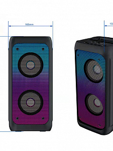 Колонка блютуз беспроводная с подсветкой и микрофоном Орбита OT-SPB142