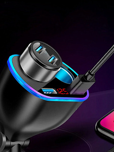 TDS TS-CAU67 Разветвитель авто (2 гнезда + 2*USB)