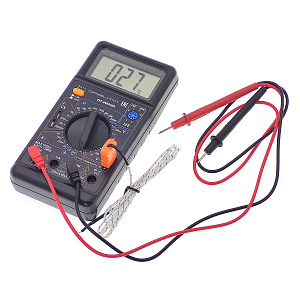 Мультиметр цифровой с прозвонкой тестер тока и напряжения с термопарой Орбита OT-INM30