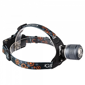 Патриот PT-FLG06 фонарь налобный (1L, 2*18650, ZOOM, Т6)