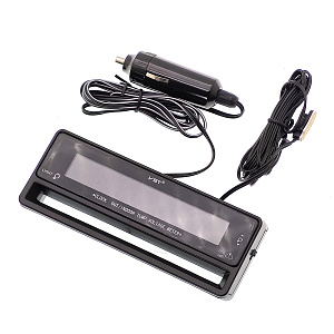 Часы автомобильные с подсветкой, вольтметром и термометром VST 7010V