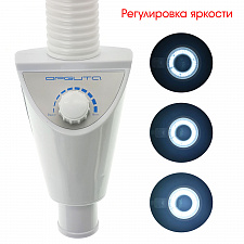 Лампа лупа с подсветкой напольная на колесиках для косметолога Орбита INL87