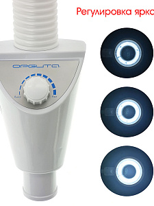 Лампа лупа с подсветкой напольная на колесиках для косметолога Орбита INL87