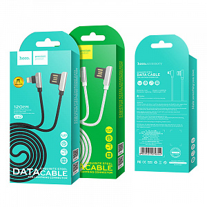 HOCO U42 Черный кабель USB 2.4A (iOS Lighting) 1.2м