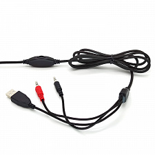 EZRA GE06 наушники для ПК (3.5 мм/USB) МЯТЫЕ УПАКОВКИ