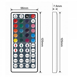 Светодиодная лента комплект с пультом 5м IP20 Огонек OG-LDL14