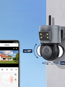 Орбита OT-VNI52 Серая видеокамера IP 4G (2560*1440, 4Mpix, 3,6мм, пластик)