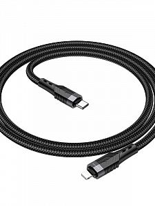 BOROFONE BU35 Черный кабель PD20W (iOS Lighting-TYPE-C) 1.2м