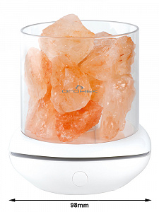 Светильник декоративный настольный ночник RGB с кристаллами соли Огонёк OG-LDP23