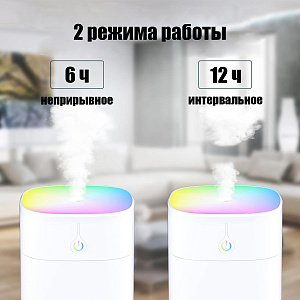 Увлажнитель воздуха для дома и авто с подсветкой 400мл Огонек OG-HOM07