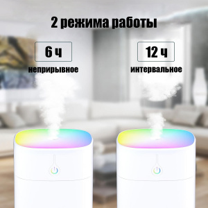 Увлажнитель воздуха для дома и авто с подсветкой 400мл Огонек OG-HOM07