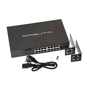 Орбита OT-VNP40 Коммутатор неуправляемый (10/100/1000Мбит, 16 портов+2 SFP)