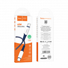 HOCO X70 Синий кабель PD60W (TYPE-C-TYPE-C) 1м