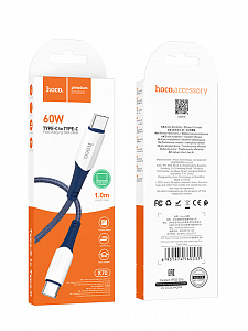 HOCO X70 Синий кабель PD60W (TYPE-C-TYPE-C) 1м