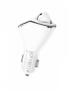 HOCO E47 PRO ЗУ авто USB с гарнитурой (QC3.0,3100mA)