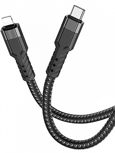 HOCO U110 Черный кабель PD20W (iOS Lighting-TYPE-C) 1.2м