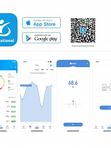 Напольные электронные весы с приложением Орбита OT-HOW11