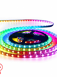 Светодиодная адресная лента WS2812, 30LED на 1м, IP65 5 метров Огонёк OG-LDL46