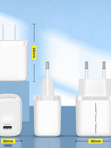 Зарядное устройство для телефона, Быстрая зарядка 20W адаптер PD Орбита OT-APU63