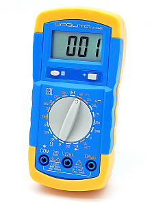 Мультиметр цифровой с прозвонкой в калоше тестер тока и напряжения Орбита OT-INM25