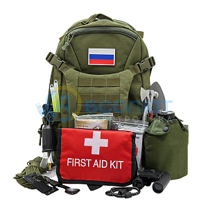 Рюкзак тактический с наполнением укомплектованный, походный, набор для выживания Патриот PT-TRS19