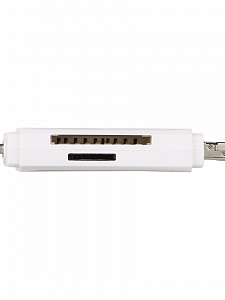 Орбита OT-PCR16 Белый картридер OTG (TF, SD, microUSB, Type-C)