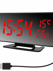 VST 888Y-1 Красные часы настольные (без блока)