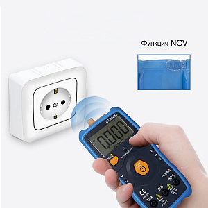 Мультиметр цифровой автоматический c прозвонкой, NCV тестер тока и напряжения Орбита OT-INM38