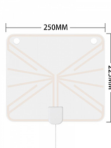 Антенна комнатная для цифрового ТВ прозрачная Орбита OT-ANT03